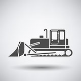 Construction bulldozer icon