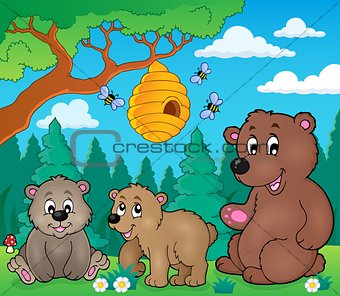 Bears in nature theme image 3