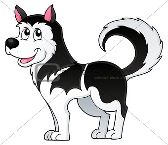 Husky dog theme image 1