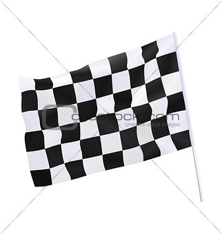 Finish flag for racing car