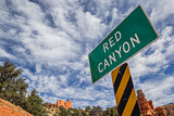Red Canyon sign in Utah