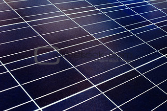 surface of the a solar panel closeup