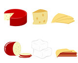 Six kind of cheese