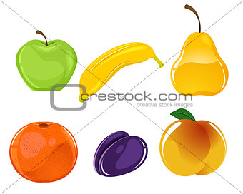 Six fruits set