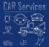 Car service icons