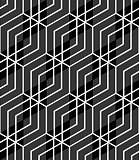 Seamless hexagons and diamonds pattern.