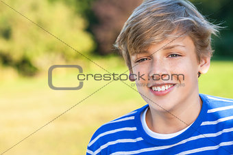 Happy Boy Male Child Teenager Smiling 