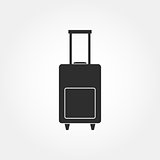 Luggage bag icon vector