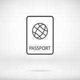 Passport. Single flat icon vector.
