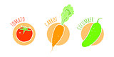Vegetables set illustrations