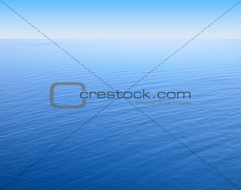 Blue sea level to infinity