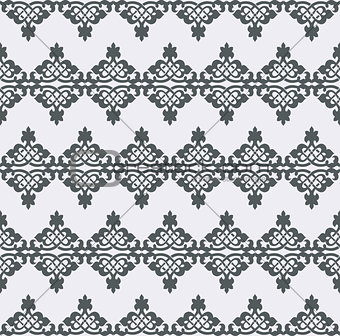 Vector seamless pattern. Monochrome graphic design