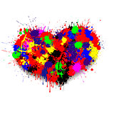 the heart of paint blots