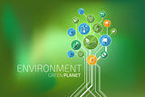 Ecology Infographic. Environment, Green Planet