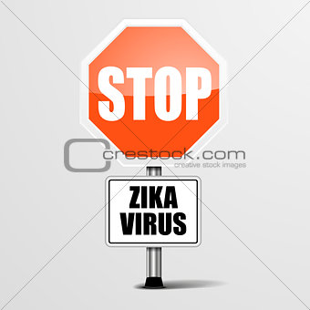 RoadSign Stop Zika