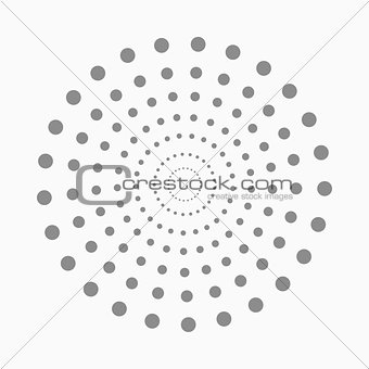 Abstract dot shape, vector design element