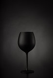Black glass of wine