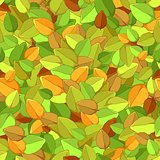 Seamless texture of autumn leaves