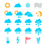Vector weather icons collection