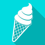 White ice cream icon