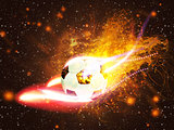 Soccer Ball in Fire