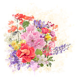 Colorful Flowers Watercolor