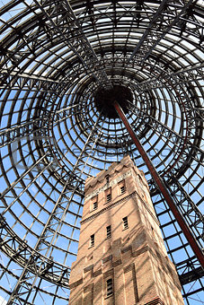 Shot Tower inside Melbourne Central vertical image