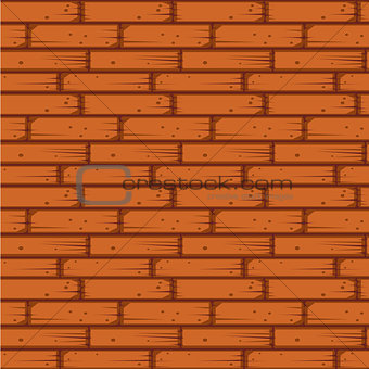 Red Brick Wall Seamless Vector Illustration