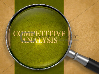 Competitive Analysis through Loupe on Old Paper.