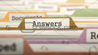 Answers on Business Folder in Catalog.