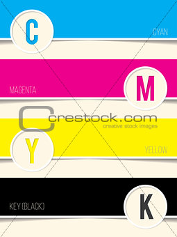 Cmyk background with copy space