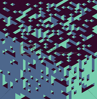Isometric cubes background