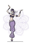 Belly dancer, sketch for your design
