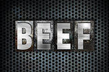 Beef Concept Metal Letterpress Type