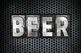 Beer Concept Metal Letterpress Type
