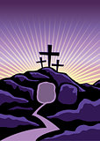 Christian Easter Background Illustration