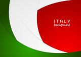 Corporate wavy bright abstract background. Italian colors