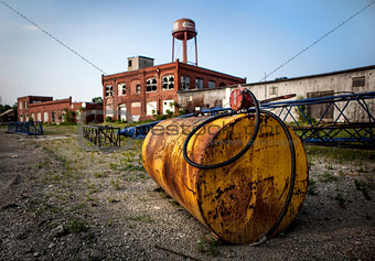 Oil Tank on Industrial Site