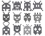 different sets of pixels