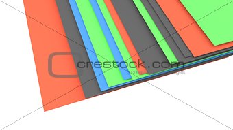 abstract color layers set