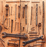 Set of old tools