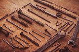 Set of old tools