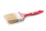 Red used paint brush