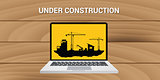 website construction construct under development concept