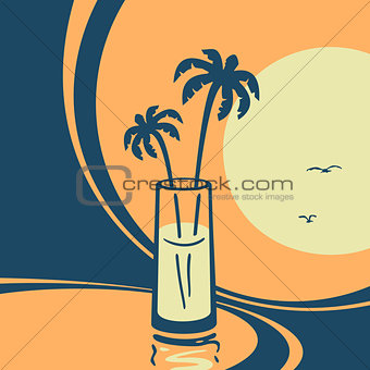 Vector symbol of exotic cocktails