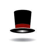 Black Top Hat vector illustration 