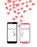 modern smartphones are kissing