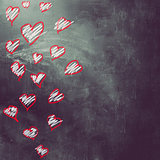 Love and hearts background