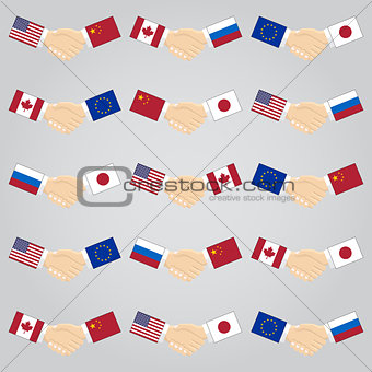 handshake between countries