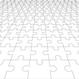 Jigsaw puzzle blank in perspective. Vector illustration